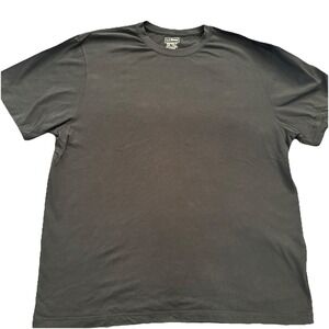 LL Bean Carefree Unshrinkable Tee Traditional Fit Short-Sleeve Size XXL Tall Blk